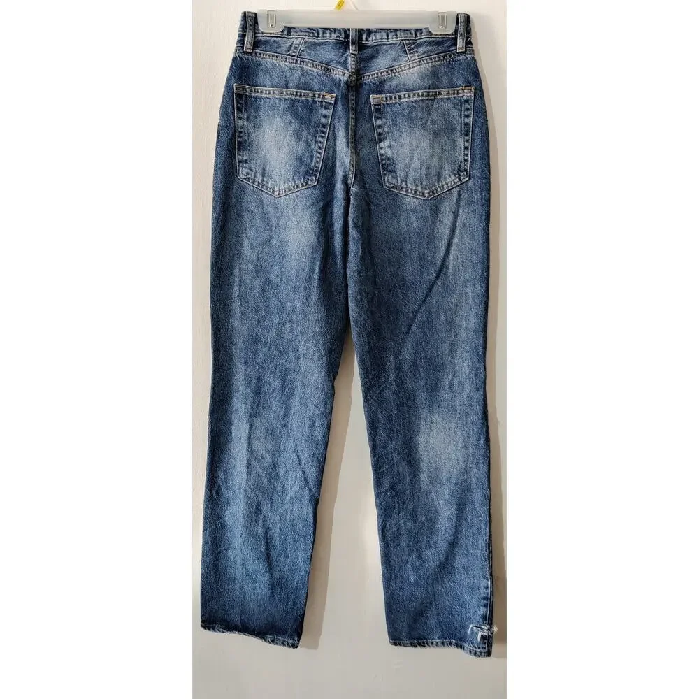We The Free‎ Wild Flower High Rise Distressed Jeans Size 26 Button Fly